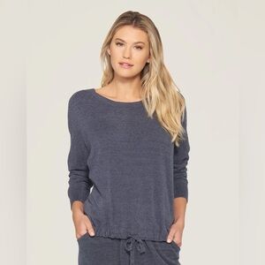 Barefoot Dreams Women's Crew Neck Sweater - Navy